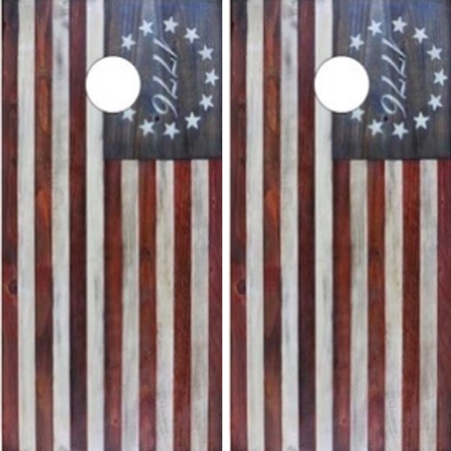 1776 Flag Wood