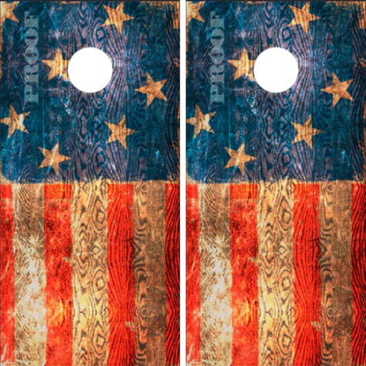 Abstract Grunge American Flag