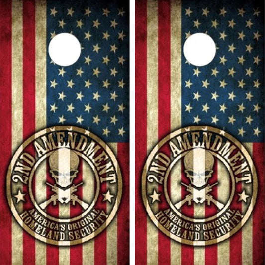 2nd Amendment American Flag Skull