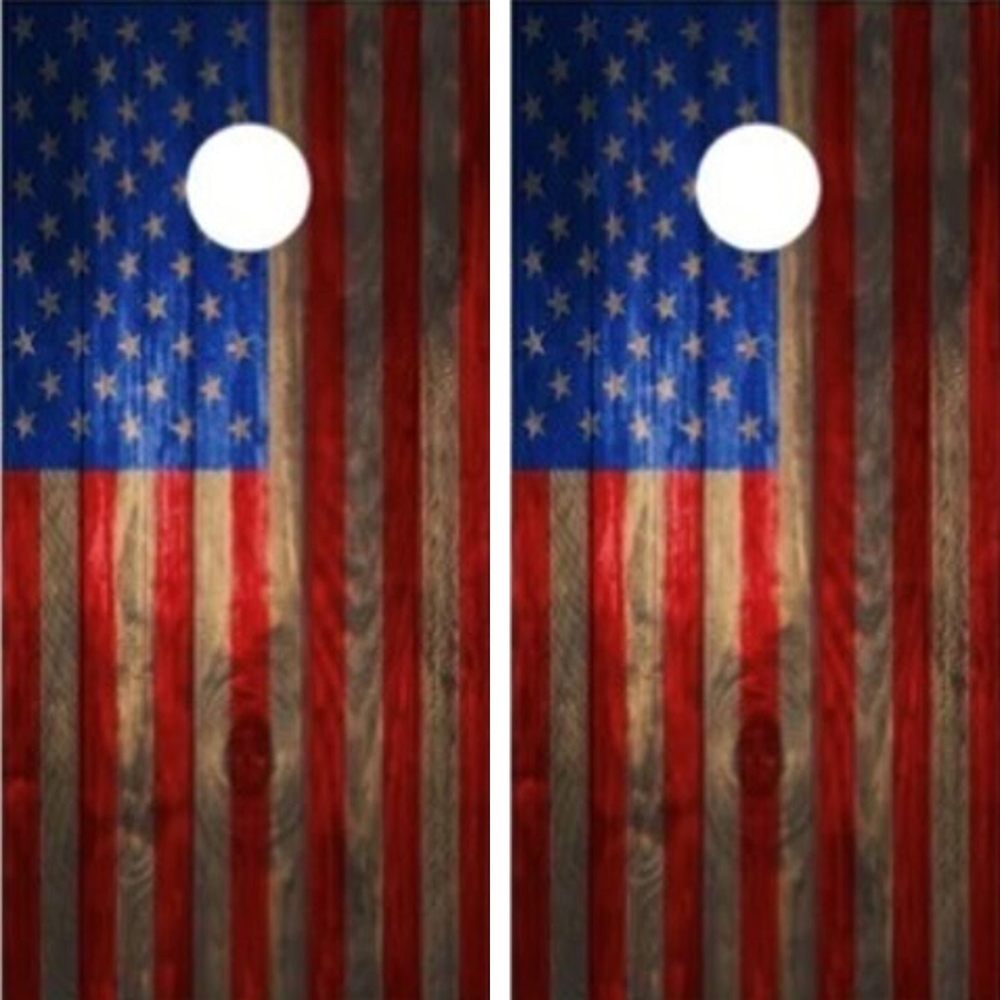 American Flag Barn Wood Dark