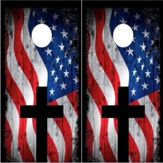 American Flag Cross