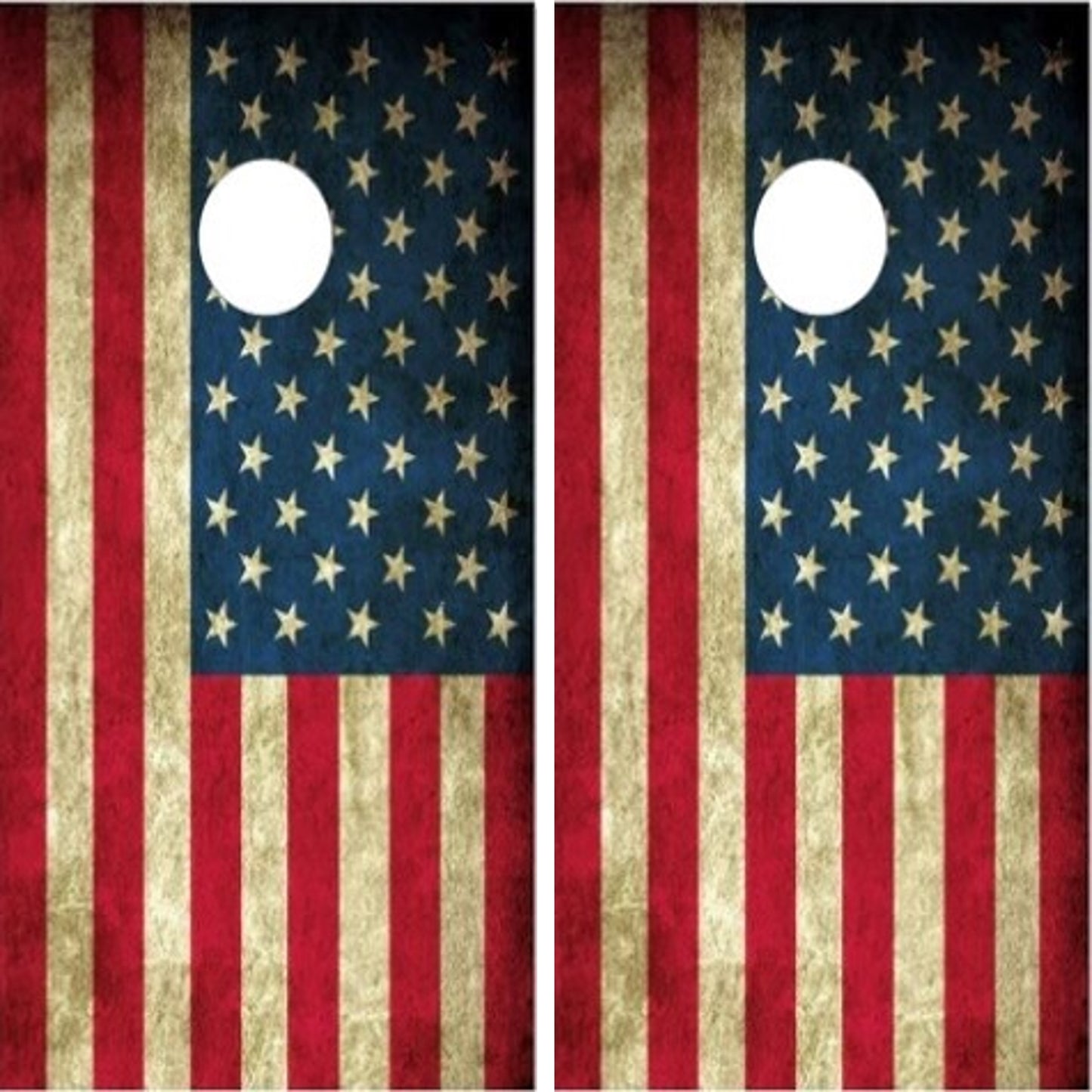 American Flag Flat Grunge