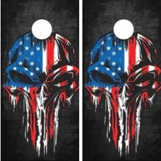 American Flag Punisher Skull