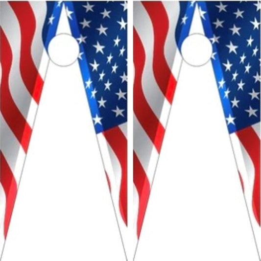 American Flag Waive Triangle