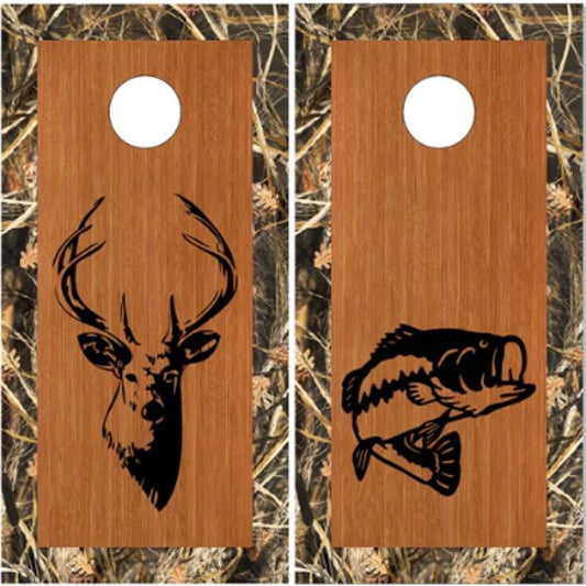 Bass Buck Camo Wood