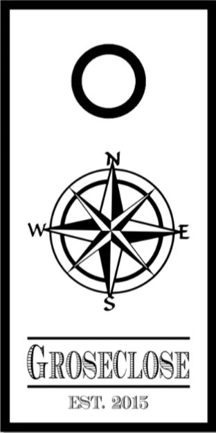 Compass Rose White