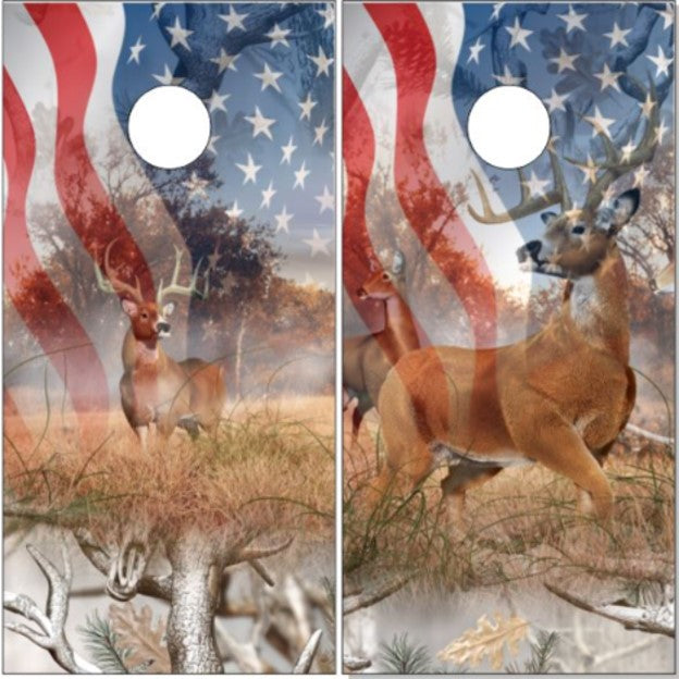 Deer Bick Snow Camo Flag