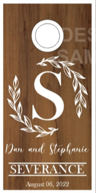 Floral Family Name Wood