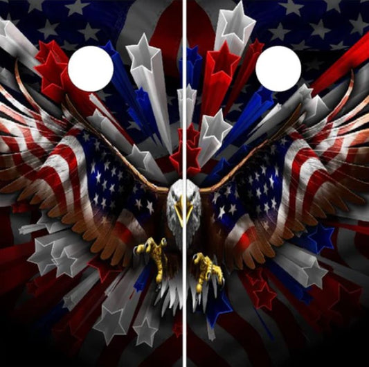 Patriotic American Flag Eagle