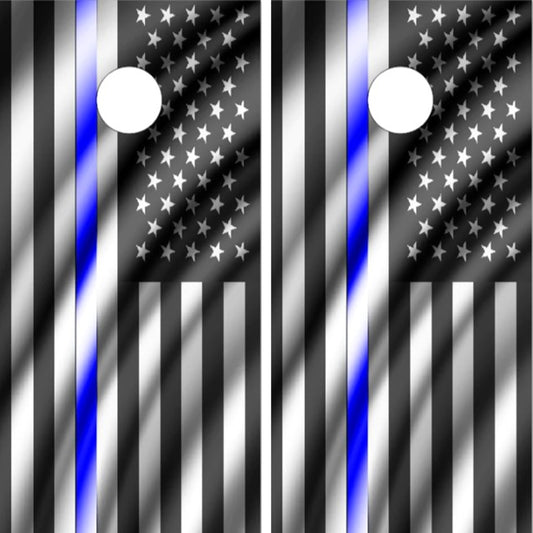 Police American Flags