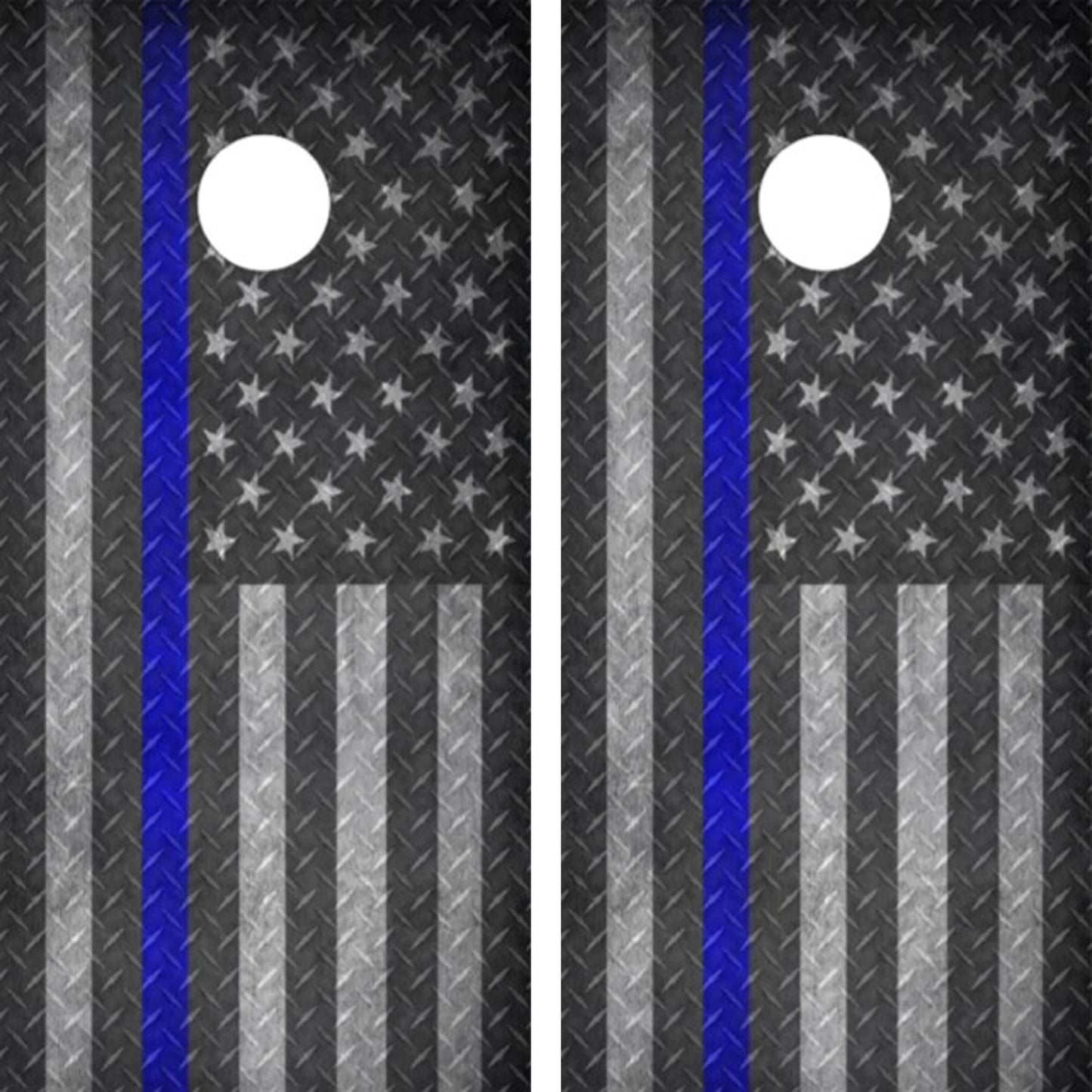 Police Line Flag Diamond Plate