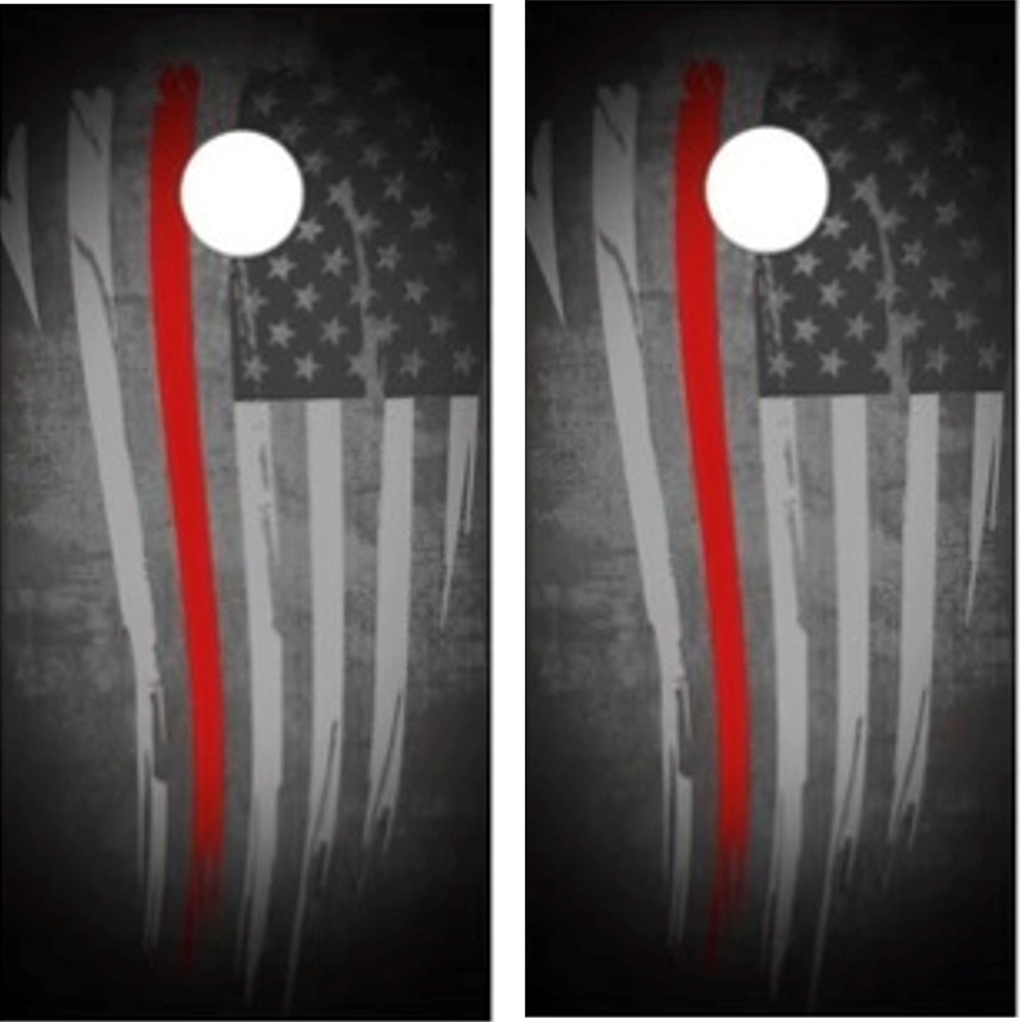 Tattered Thin Red Line Flag